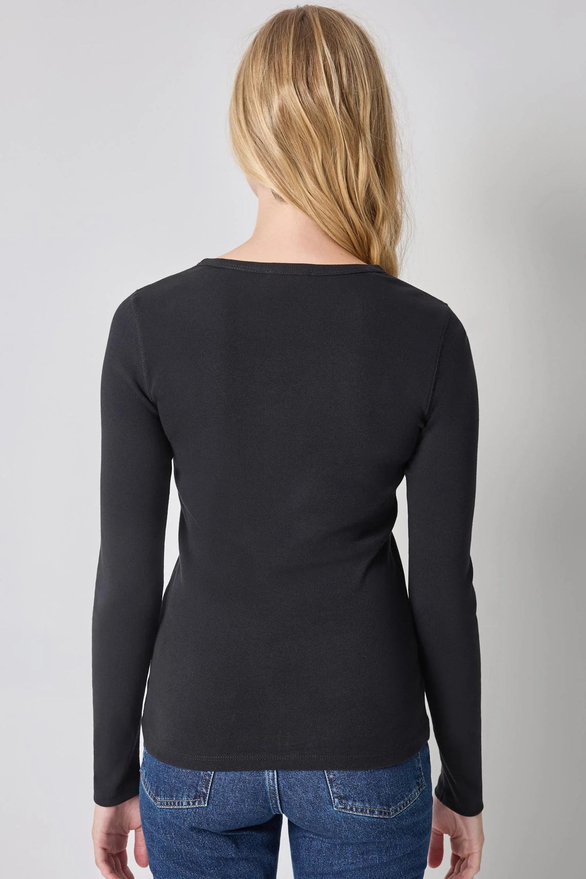 Long Sleeve Crew Black Tops - Tees Lilla P 