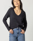 Long Sleeve V-Neck Black