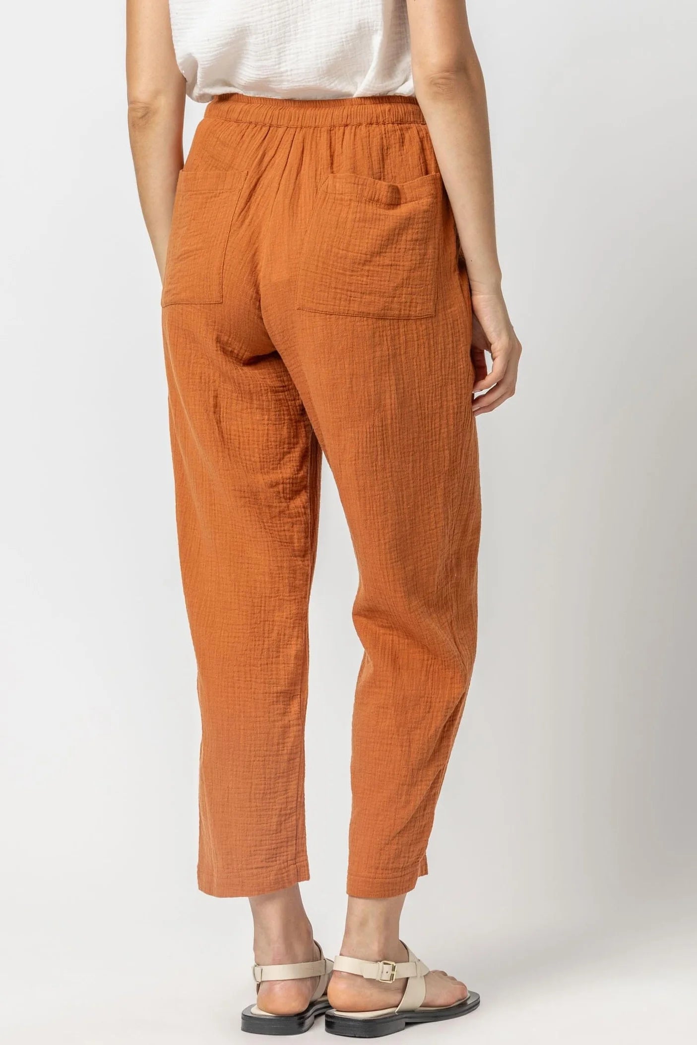 Straight Leg Gauze Pant Sienna Pants - Trousers Lilla P 