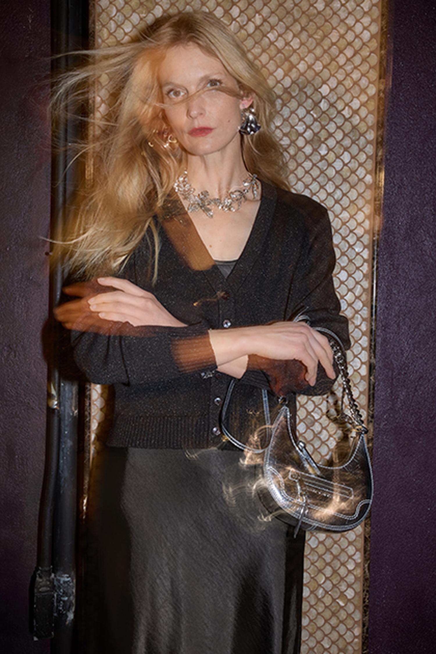 V-Neck Sparkle Cardigan Black Sweater - Cardigans Lilla P 