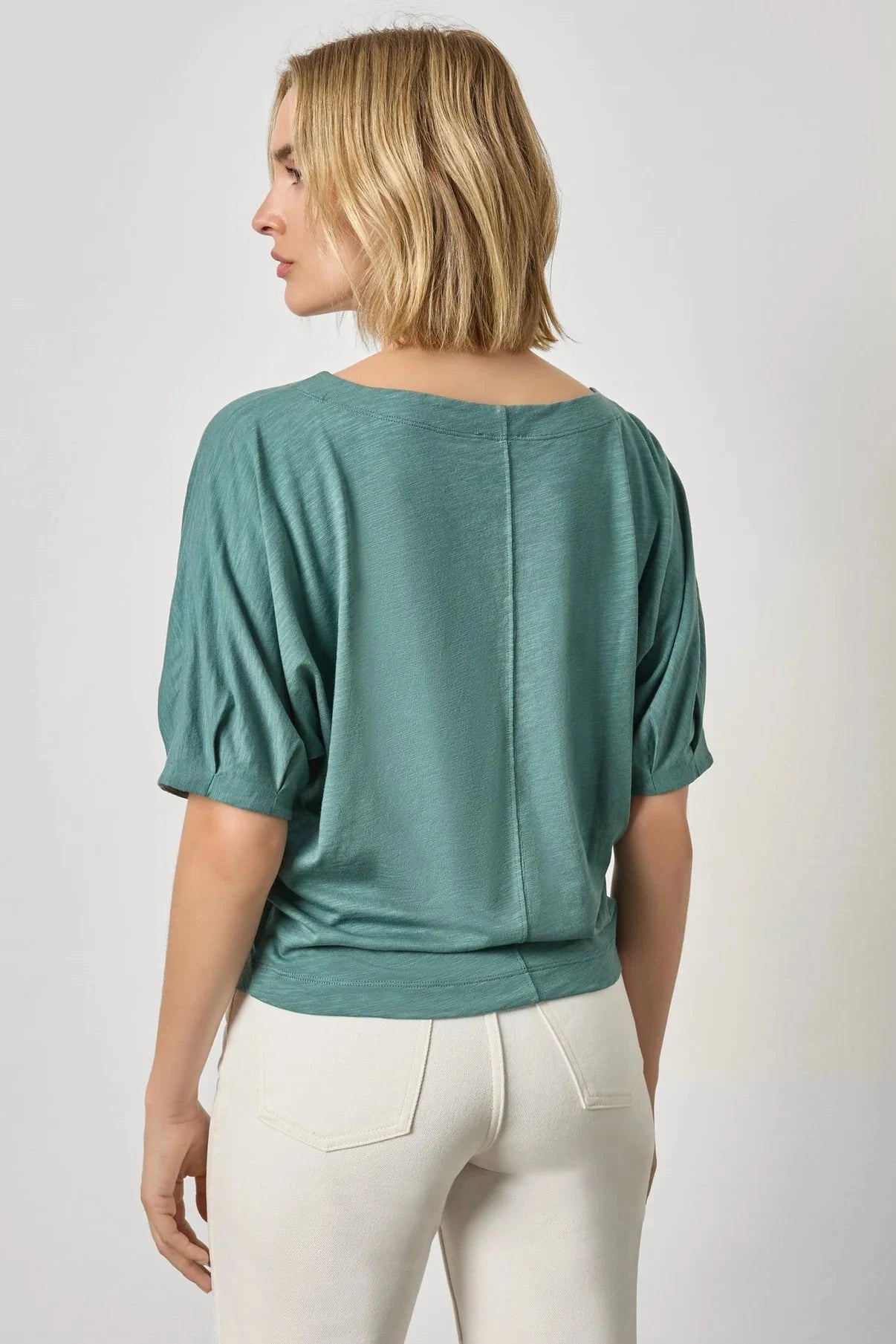 Darted Sleeve Dolman Wedge Eucalyptus Tops - Tees Lilla P 