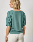 Darted Sleeve Dolman Wedge Eucalyptus Tops - Tees Lilla P 
