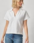 Vintage Short Sleeve Polo White Tops - Tees Lilla P 