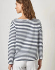 Striped Boatneck Top Navy Tops - Tees Lilla P 
