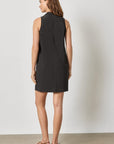 Sleeveless Pleat Pocket Dress Black Dresses - Short Lilla P 
