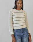Textured Crewneck Sweater Sweater - Crewneck Lilla P 