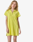 Textured Terry Tunic Dress Limeade Dresses - Short Lilla P 