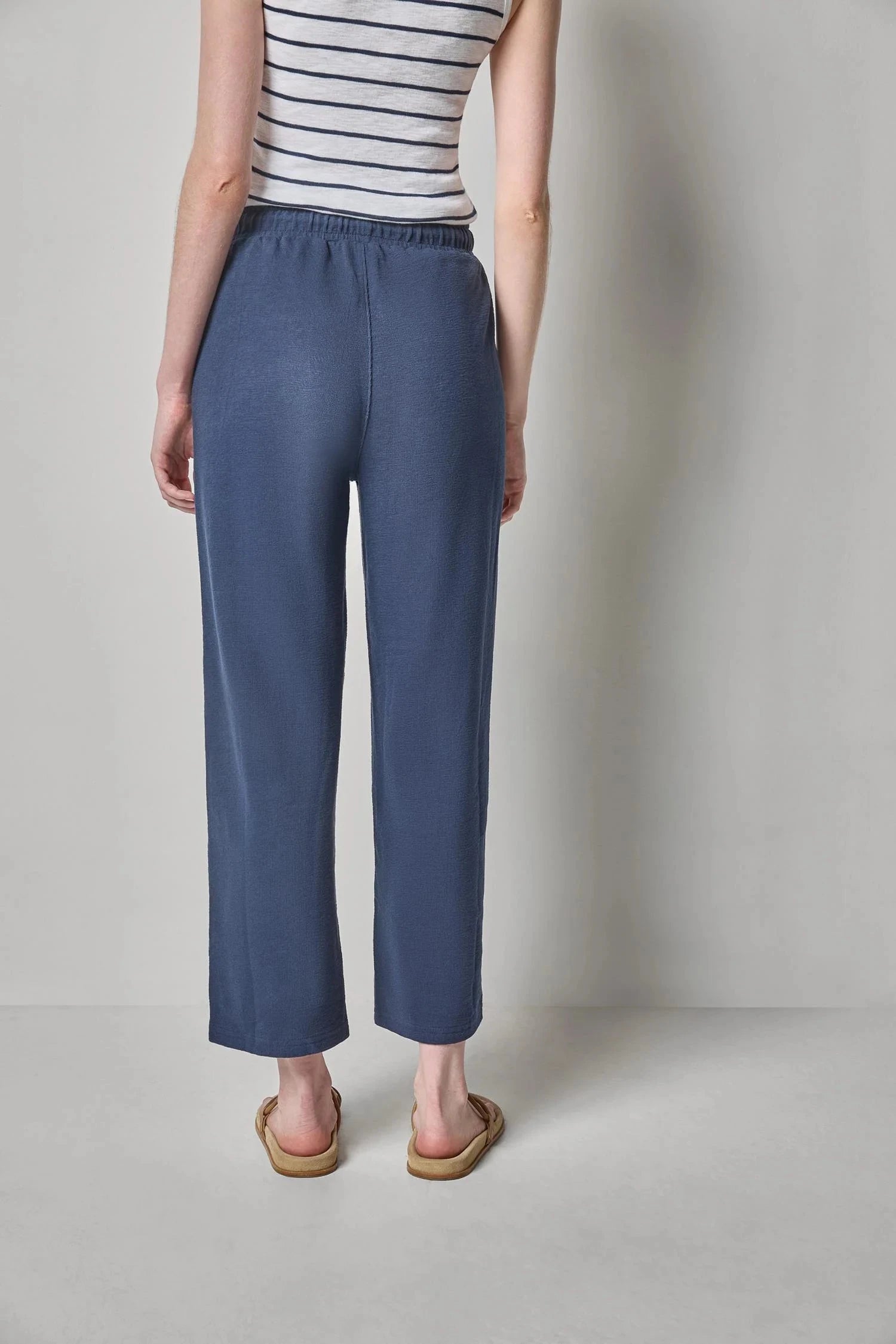 Textured Terry Pant Navy Pants - Sweatpants Lilla P 