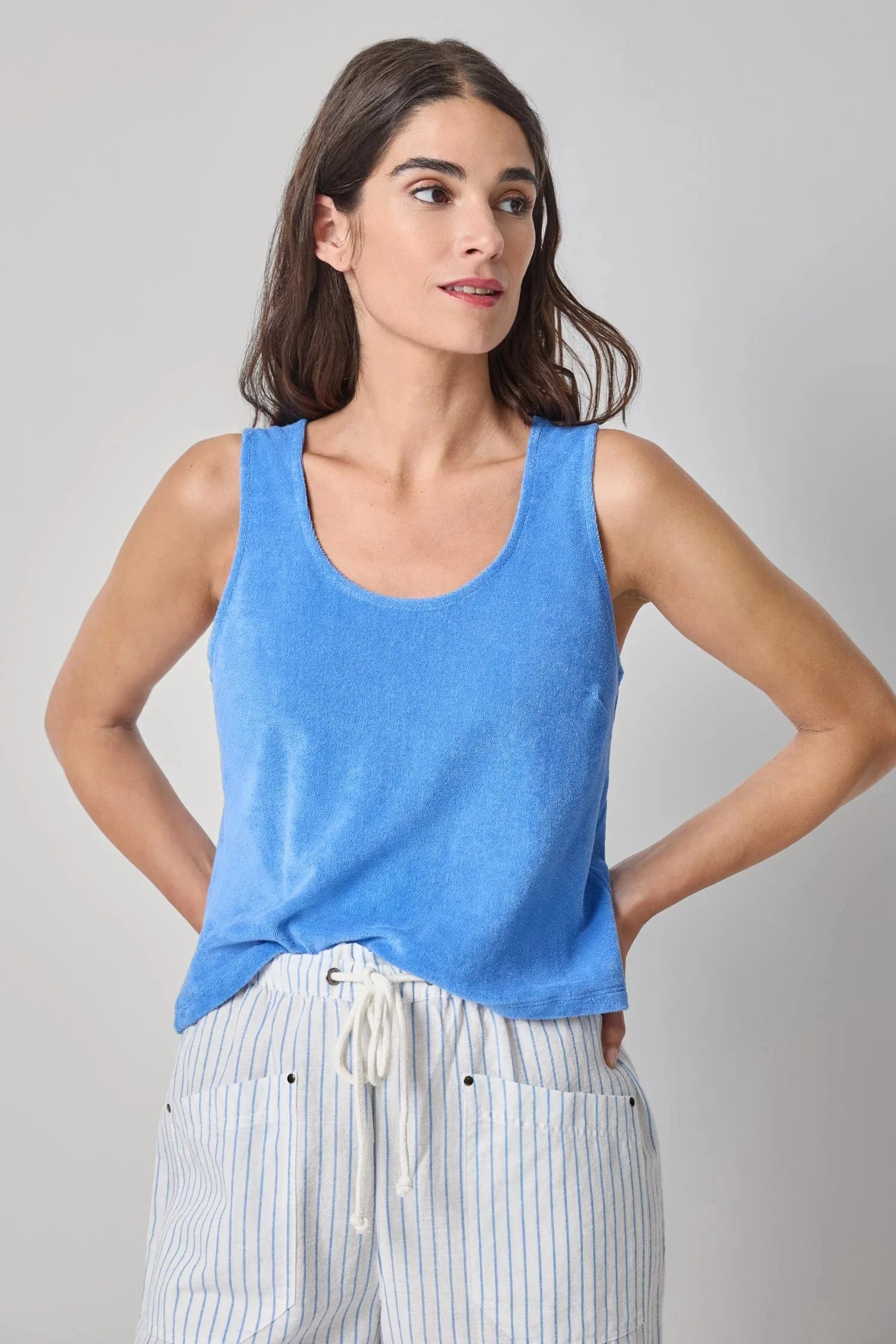 Terry Tank Ultramarine Tops - Tanks Lilla P 