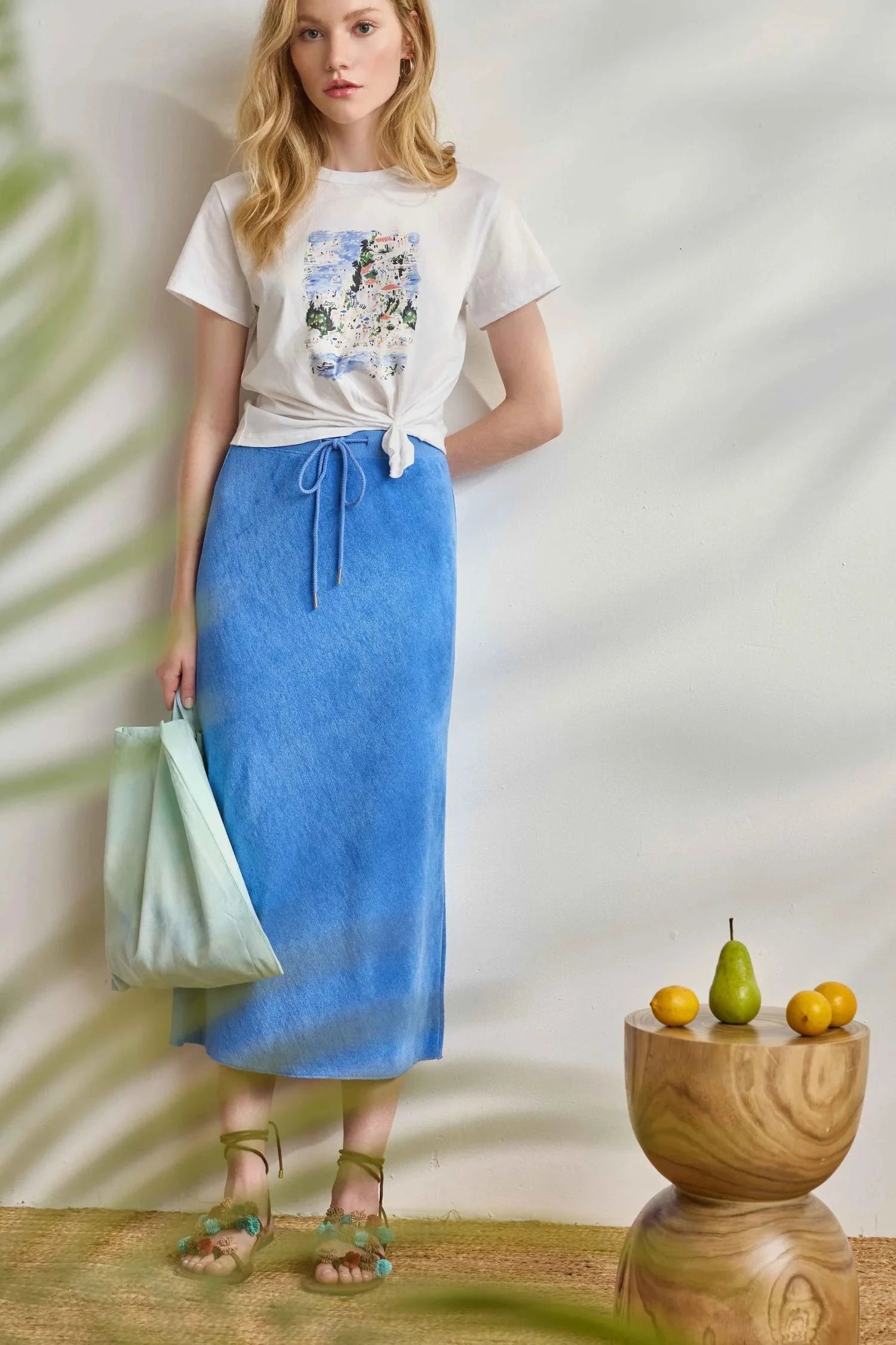 Terry Bias Skirt Ultramarine Skirts - Maxi Lilla P 