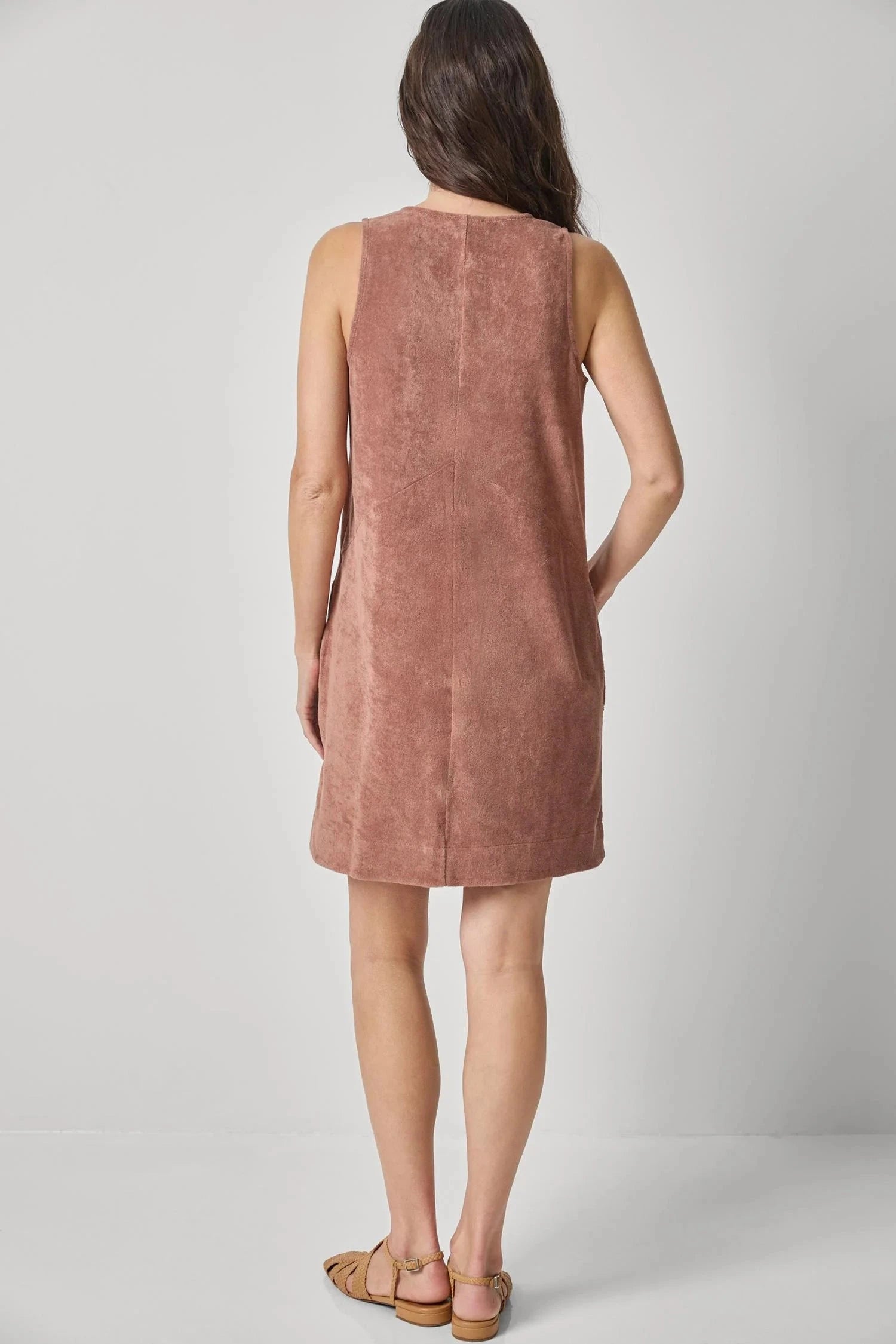 Terry Zip Dress Bark Dresses - Short Lilla P 