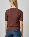 Mixed Stitch Crewneck Sweater Java Sweater - Crewneck Lilla P 