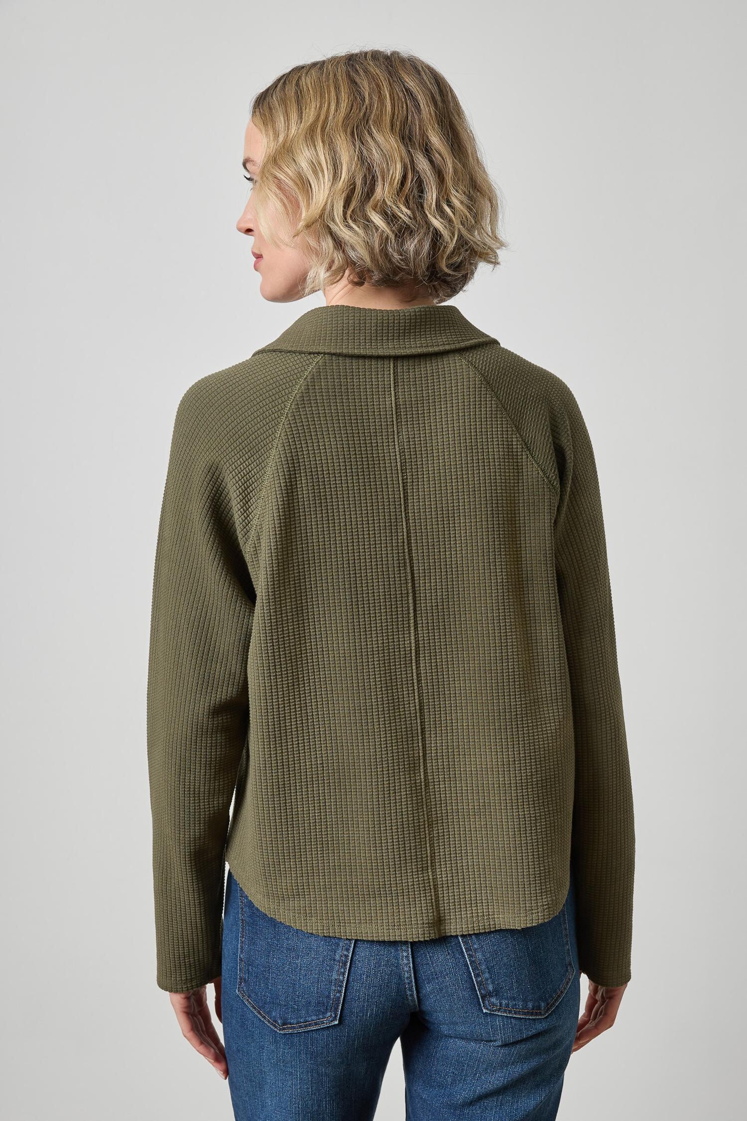 Raglan Polo Olive Top - Polo Lilla P 