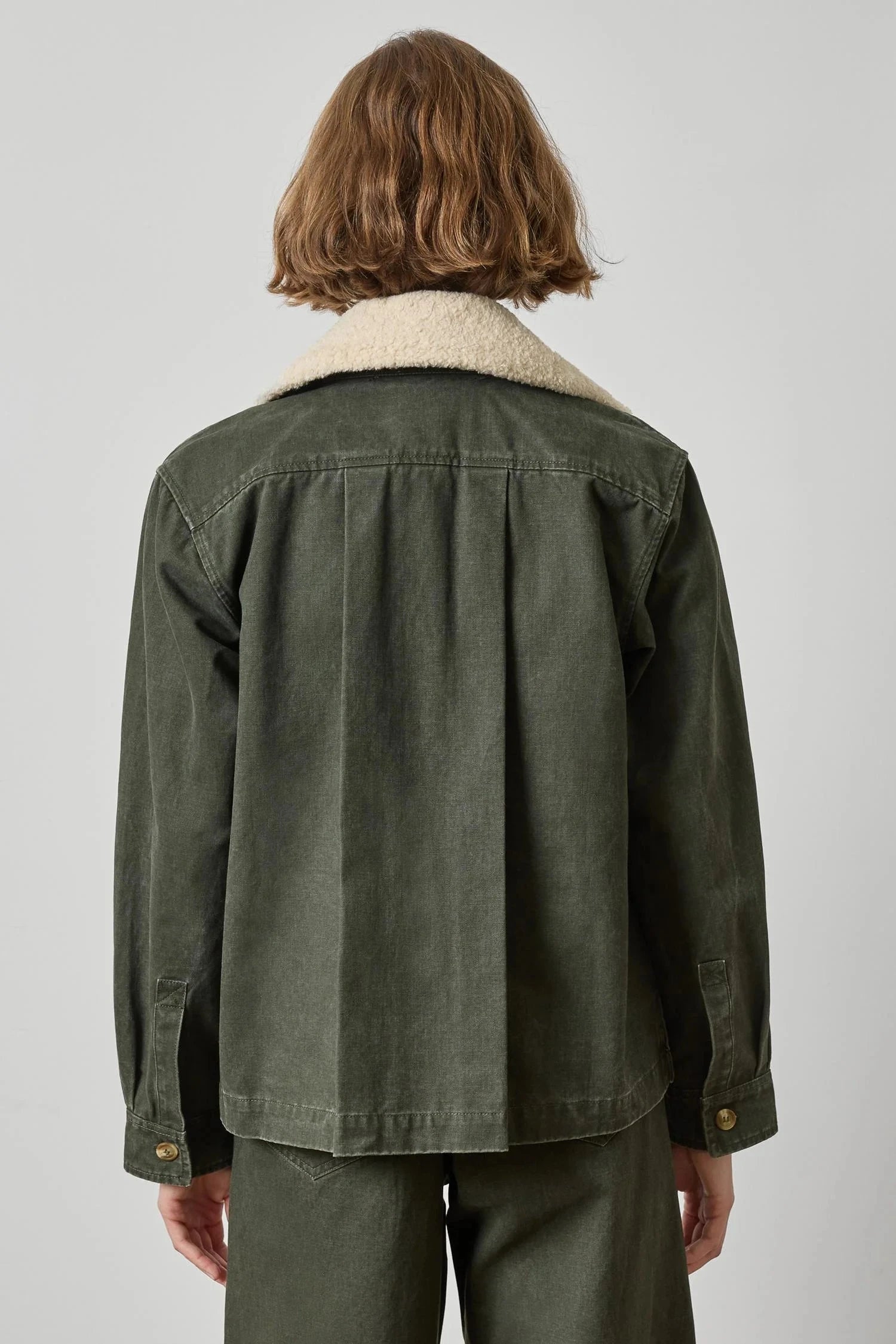 Washed Twill Pleat Back Jacket Juniper Jackets - Dickeys Lilla P 