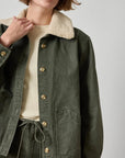 Washed Twill Pleat Back Jacket Juniper Jackets - Dickeys Lilla P 