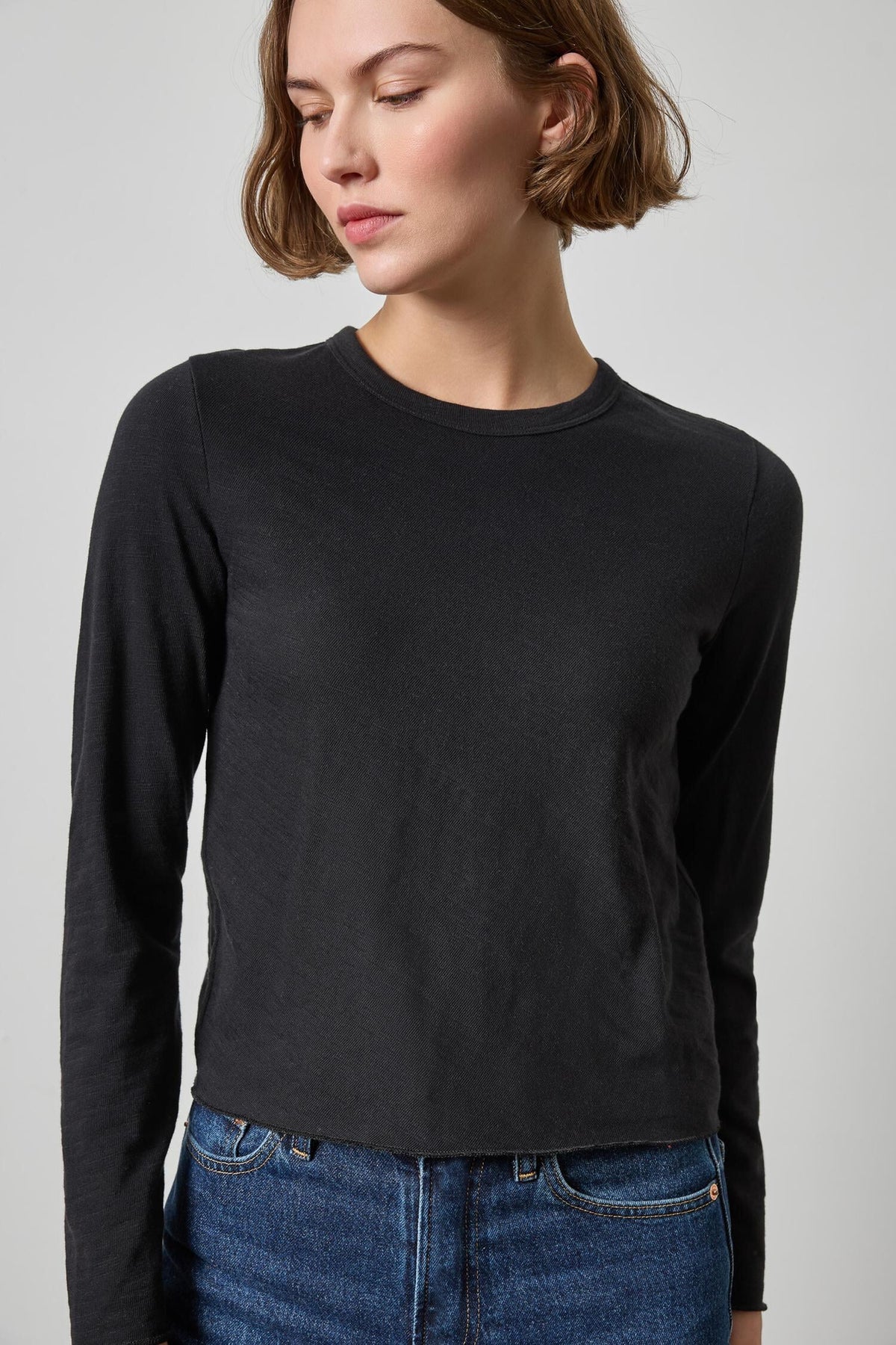 Vintage Bias Tee Black