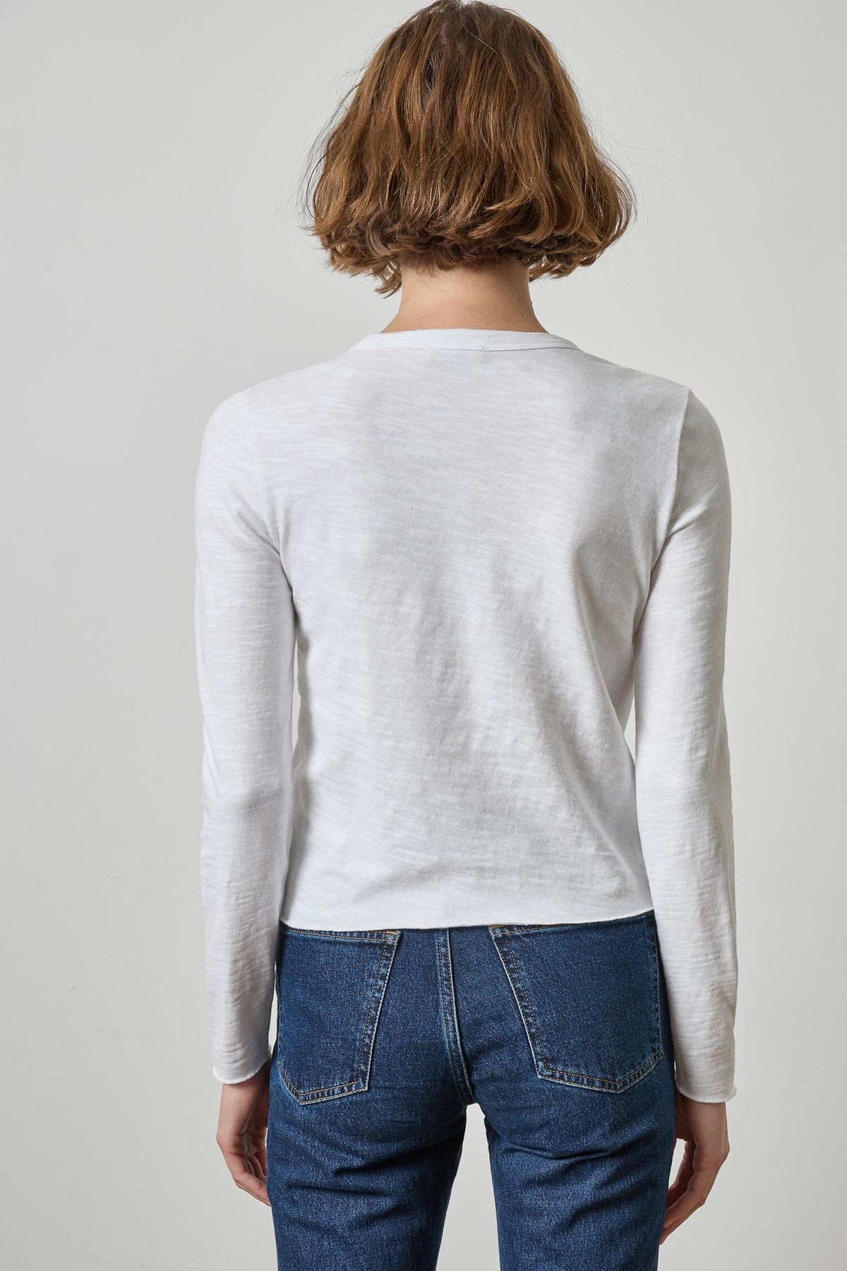 Vintage Bias Tee White