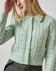 Long Sleeve Polo Cardigan Winter Mint Sweater - Polo Lilla P 