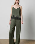 Crepe Satin Trouser Pants - Trousers Lilla P 