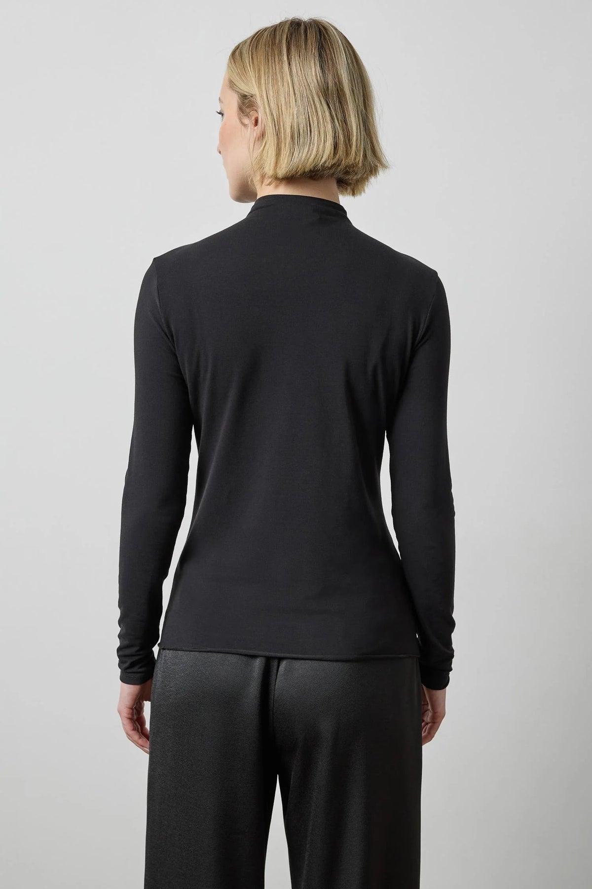 Long Sleeve Funnel Neck Tops - Tees Lilla P 