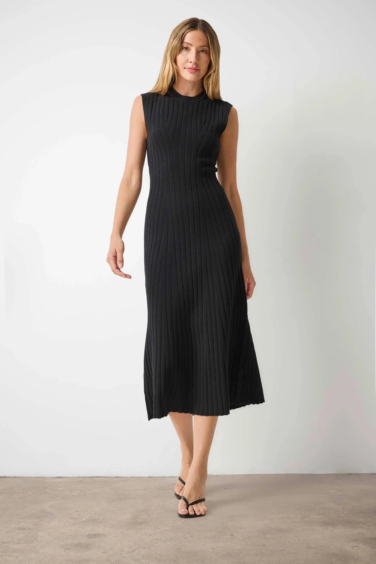 Midi Flare Dress Black Dresses - Midi Lilla P 