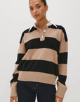 Paxton Sweater Oatmeal Black Sweater - Crewneck Rails 