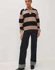 Paxton Sweater Oatmeal Black Sweater - Crewneck Rails 