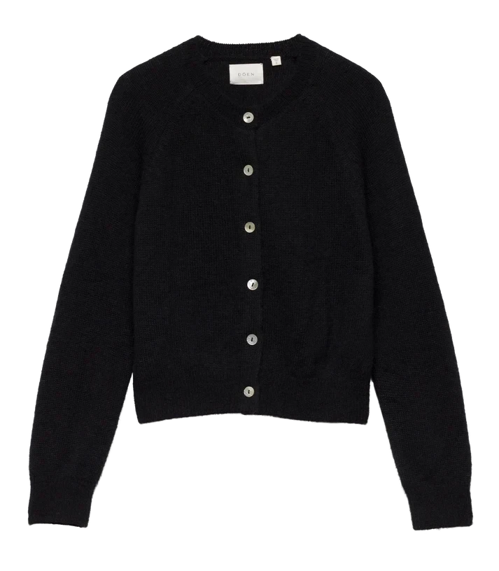 Petra Cardigan Black Sweater - Cardigans Doen 