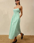 Primrose Dress Emerald Stripe Dresses - Midi Rails 