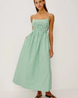 Primrose Dress Emerald Stripe Dresses - Midi Rails 