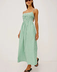 Primrose Dress Emerald Stripe Dresses - Midi Rails 