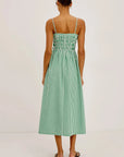 Primrose Dress Emerald Stripe Dresses - Midi Rails 