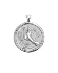 Peace Original Pendant Coin Silver 18" Drawn Link Necklaces Jane Win 