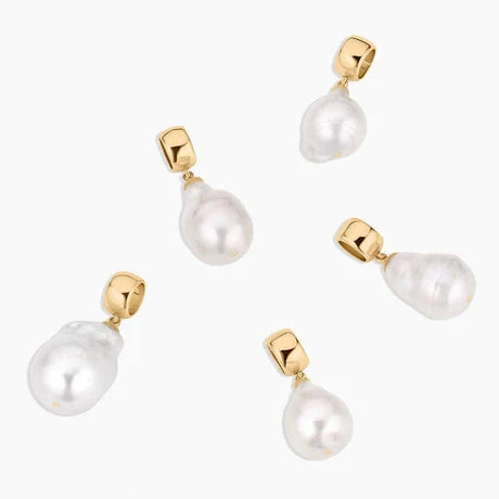 Talia Pearl Bail Charm Necklaces Thatch 