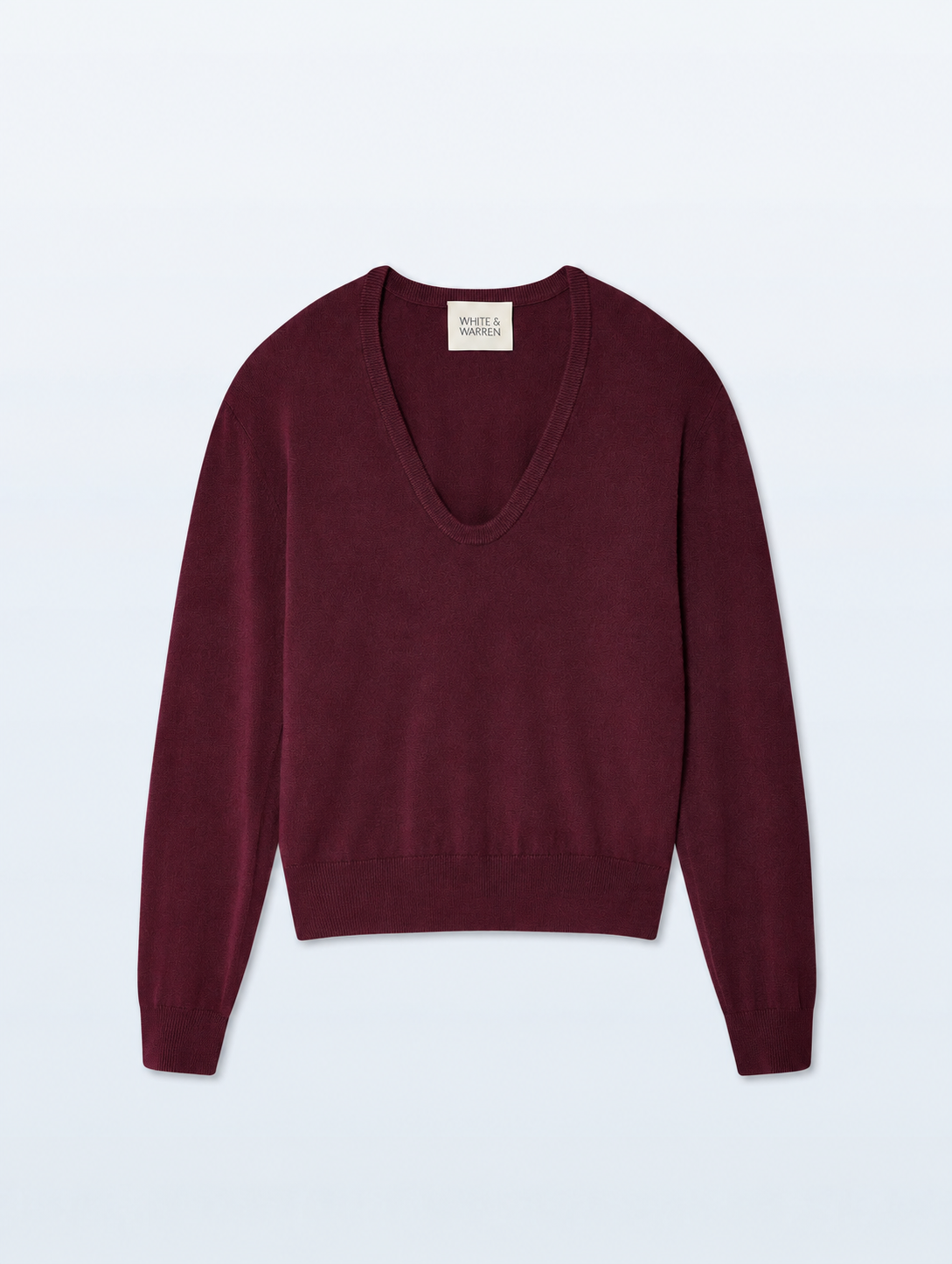 Cashmere Scoop Sweater Sangria