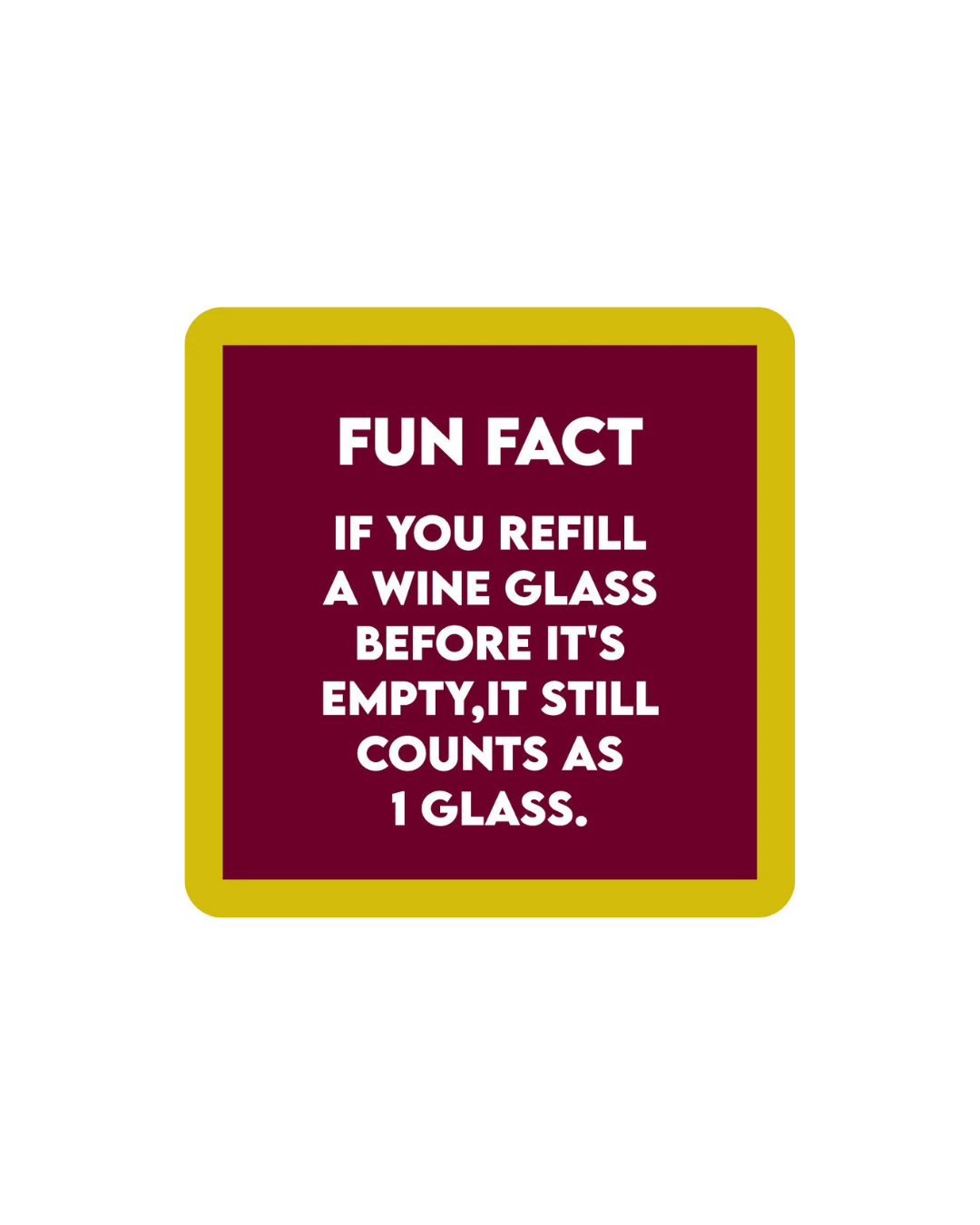 1 Glass Coaster