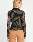 Marta Top Star Dust Leaf Tops - Blouses Caballero 