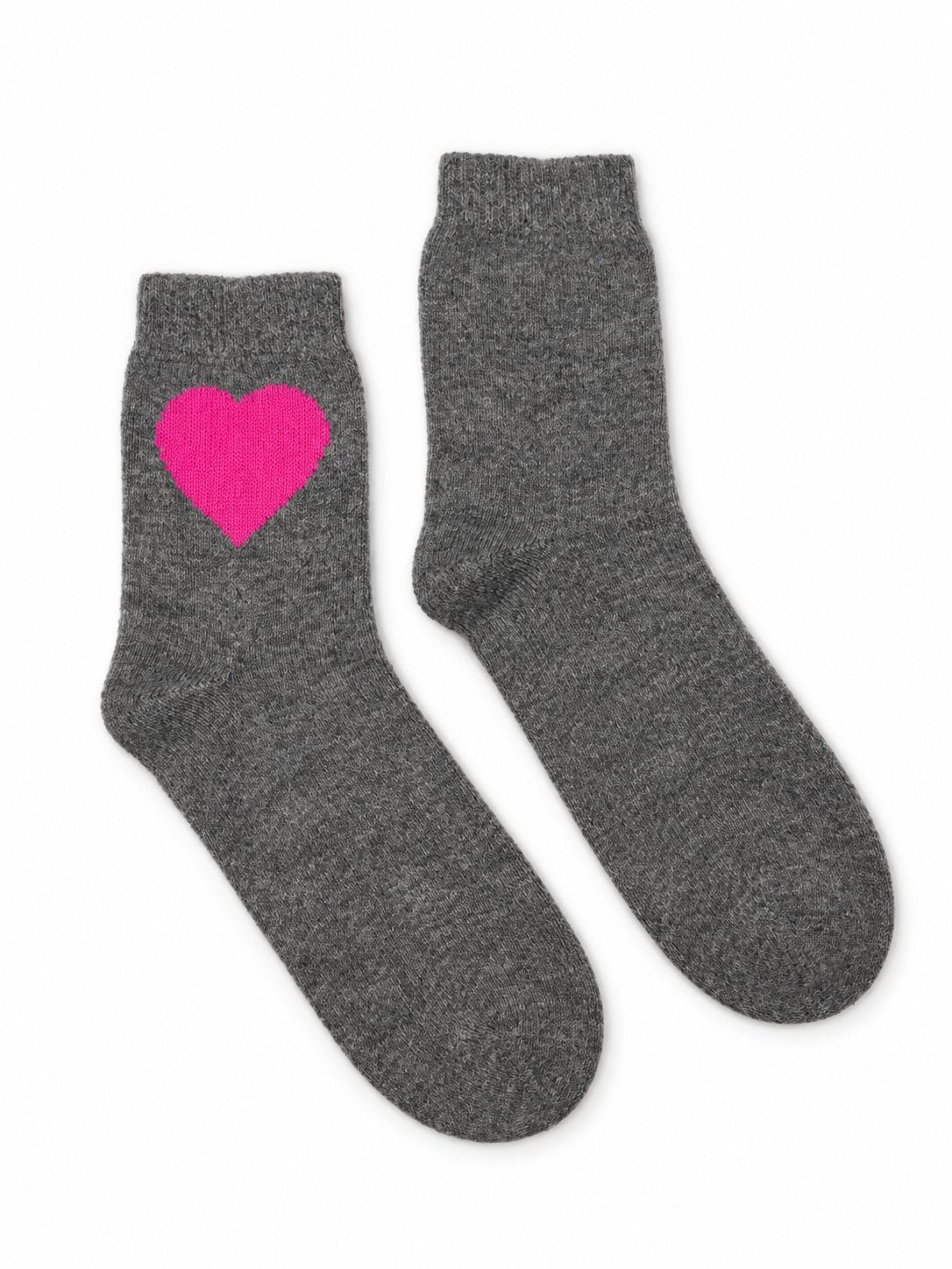 Heart Socks Grey Diva Pink Socks Jumper 1234 