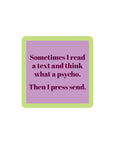 Press Send Coaster Home Decor - Tabletop Drinks On Me 