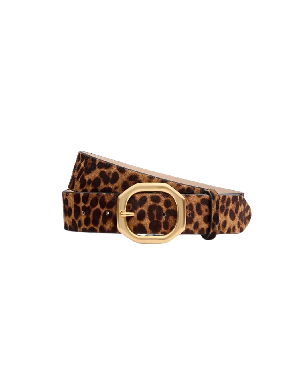 Audrey Calf Hair Belt Leopard