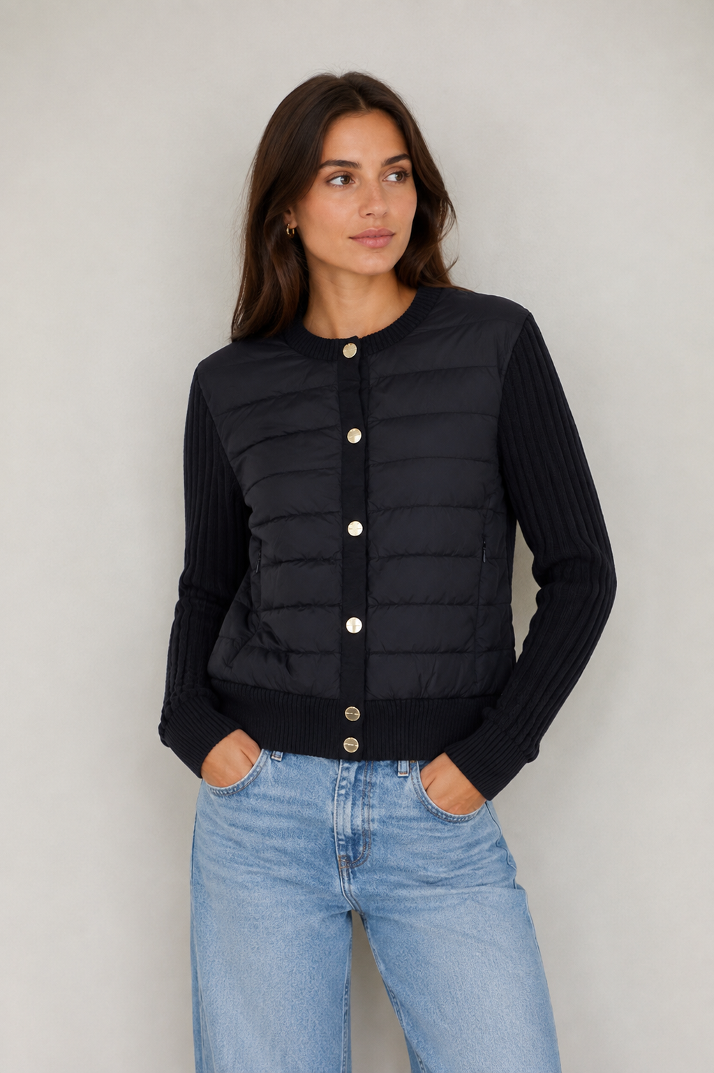 Women's Puffer Jacket Zelinda Blue Black