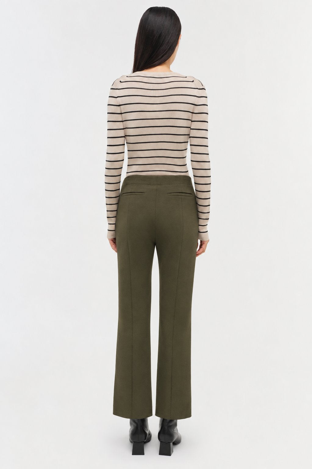 Mackenzie Straight Leg Pant Dark Olive Pants - Trousers Simkhai 