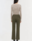 Mackenzie Straight Leg Pant Dark Olive Pants - Trousers Simkhai 