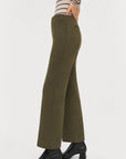 Mackenzie Straight Leg Pant Dark Olive Pants - Trousers Simkhai 