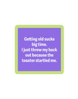 Threw Back Out Coaster Home Decor - Tabletop Drinks On Me 