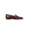 Prilla Leather Loafer Burgundy Flats - Loafer Veronica Beard - Shoes 