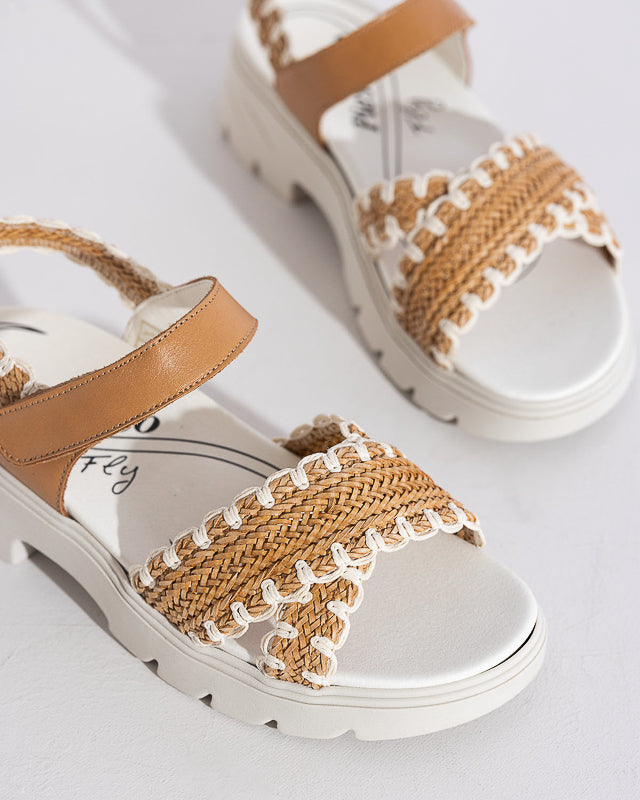 Crochet Tan Sandal