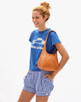 Petit Bando Medium Woven Diagonal Natural Hobo & Shoulder Clare V. 