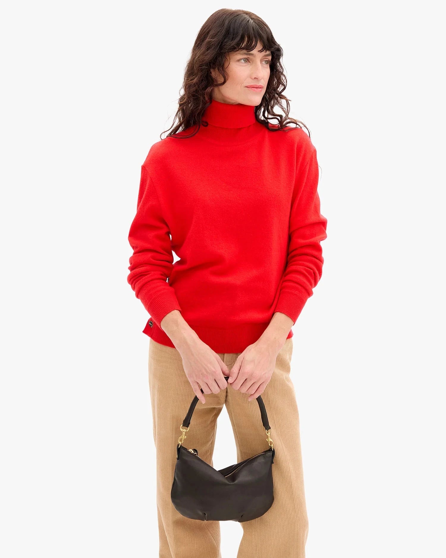 Petit Moyen Messenger Nappa Black Hobo & Shoulder Clare V. 