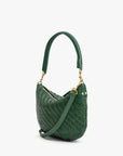 Petit Moyen Messenger Woven Zig Zag Evergreen